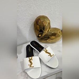 White and Gold Slides